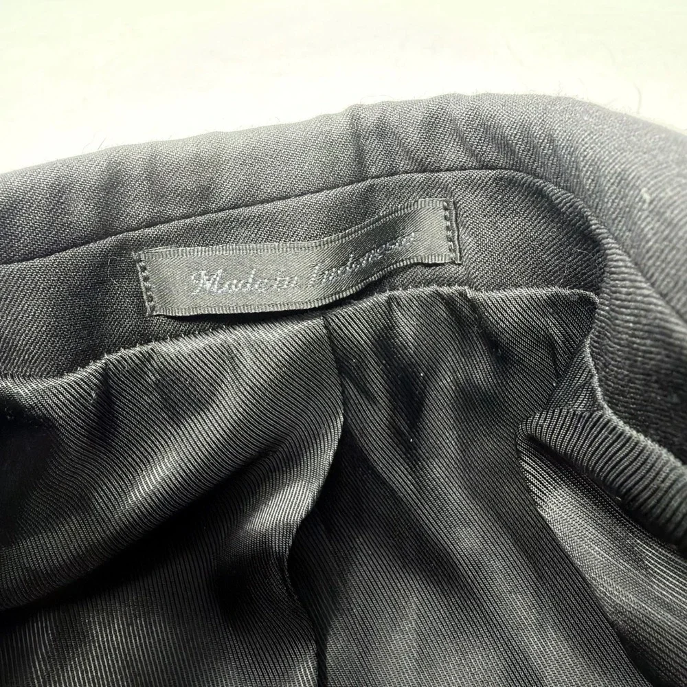 Calvin Klein Mens Black 100% Wool Blazer Suit Jacket Sport Coat 40R